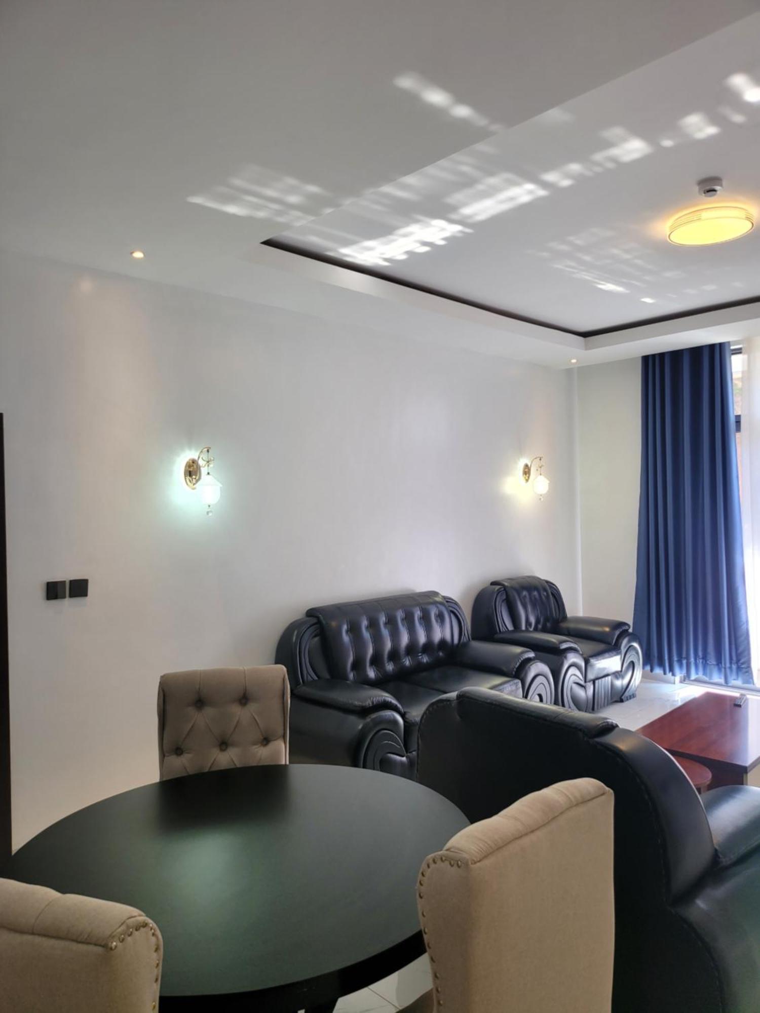 Three bedrooms, living room
